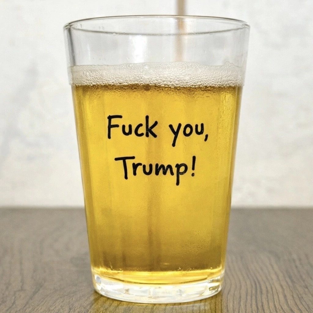 Kit 03 copos "Fuck you, Trump!" (Lagoinha 190ml)